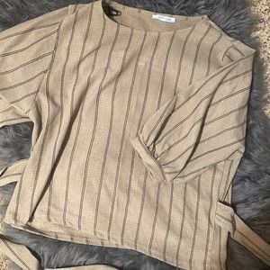 Tie front blouse